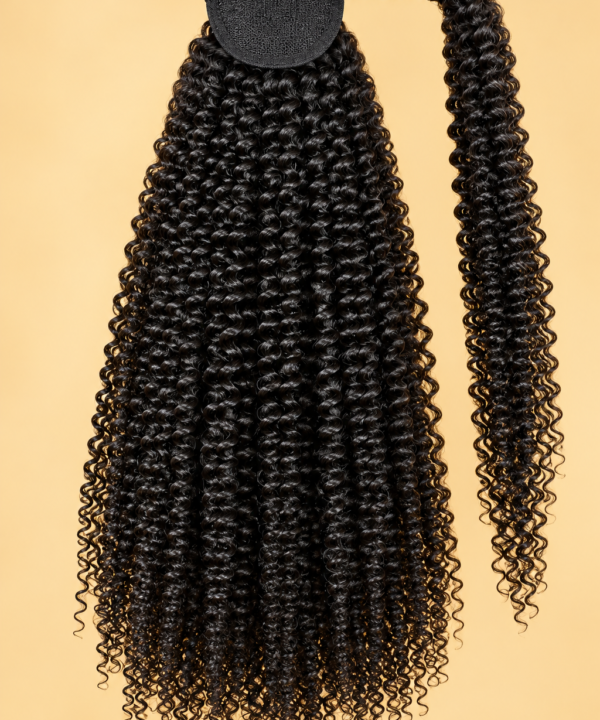 Kinky Curly Warp Around Ponytail