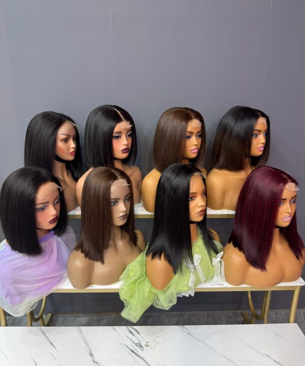 Vietnamese Super Double Drawn Bone Straight Bob Wig