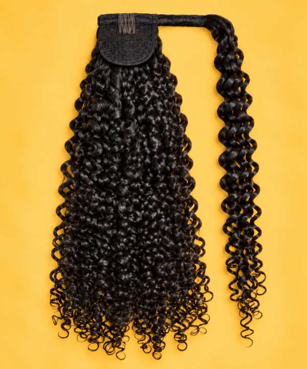 Indian Curly Warp Around Ponytail