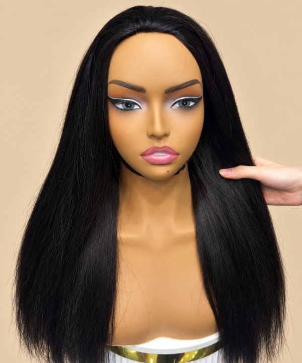 Straight Flip Over Half Wig