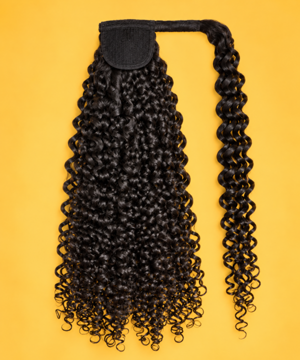 Indian Curly Warp Around Ponytail