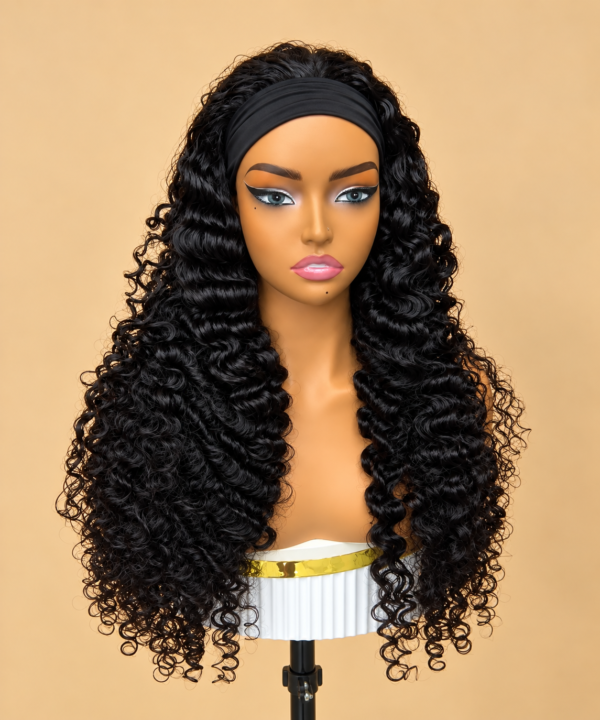 Burmese Curly Headband Wig