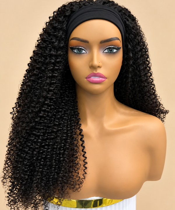 Kinky Curly Headband Wig