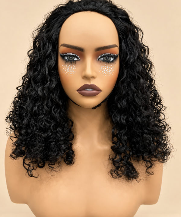 Italian Curly Flip Over Half Wig