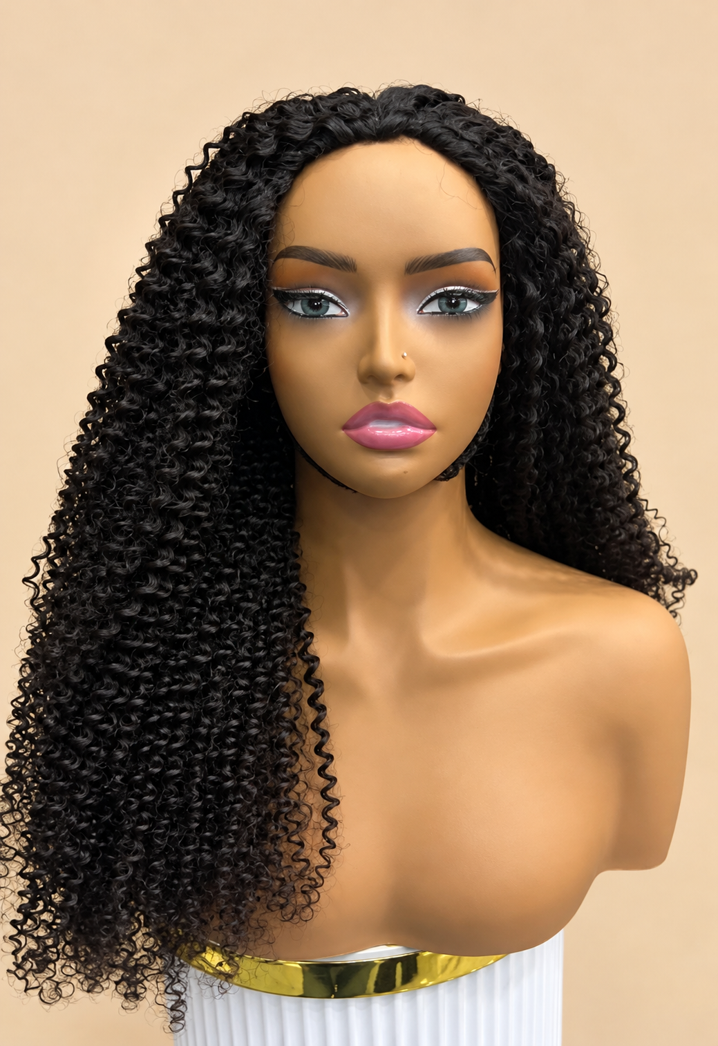 Kinky Curly Flip Over Half Wig