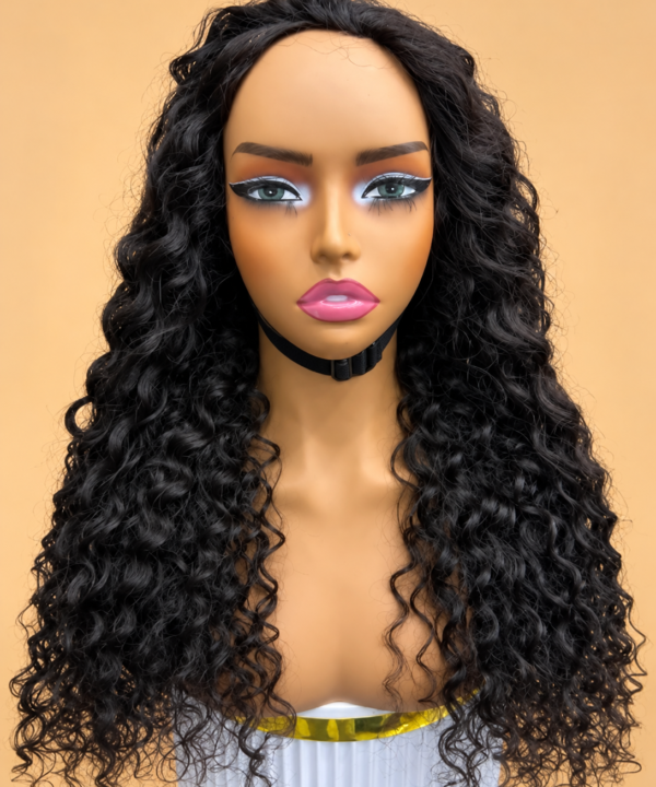 Deep Wave Flip Over Half Wig