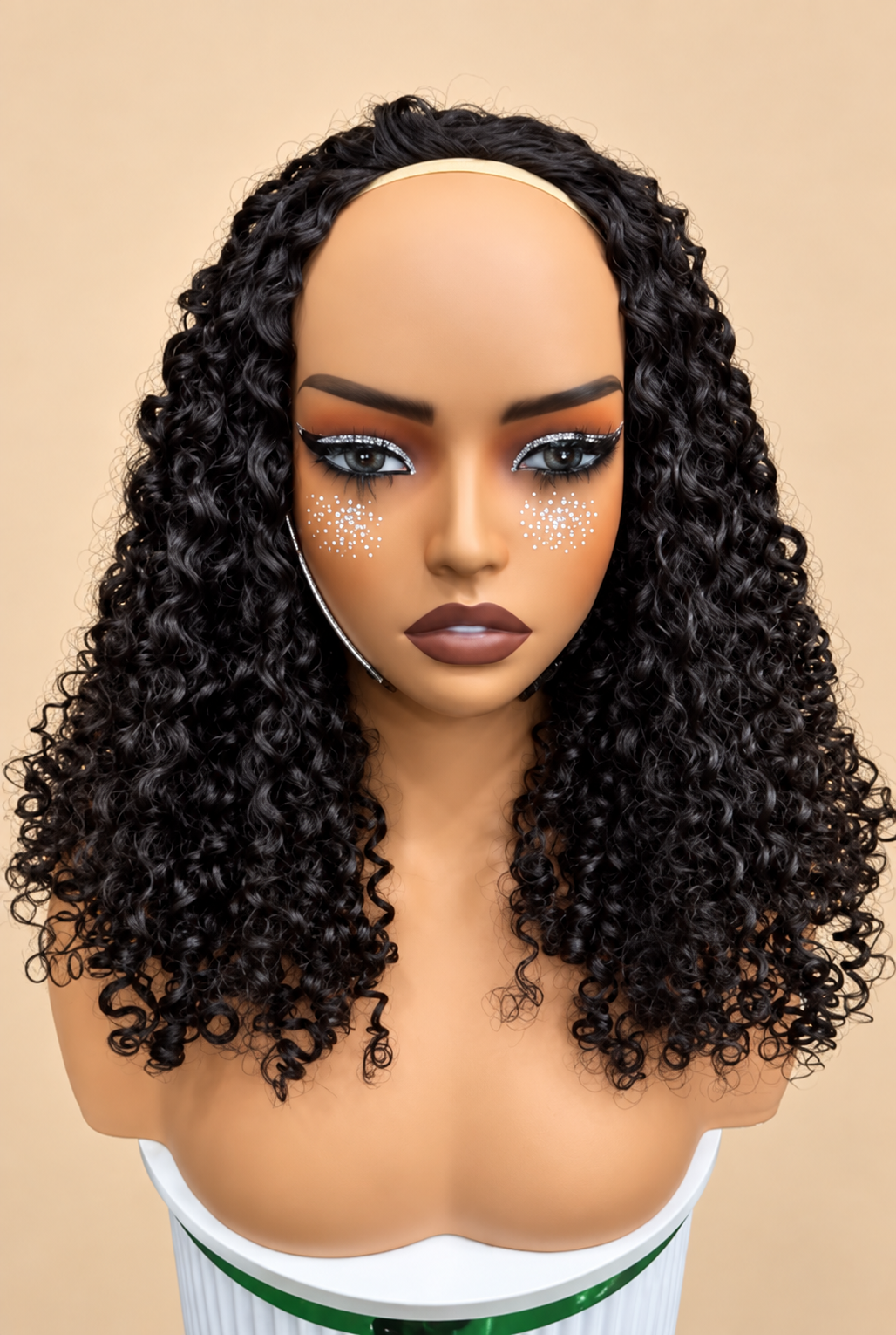 Pixie Curly Flip Over Half Wig