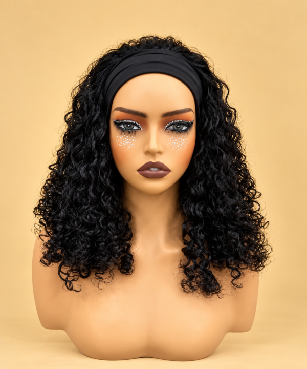 Italian Curly Headband Wig