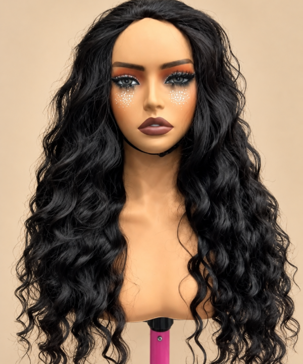 Indian Curly Flip Over Half Wig
