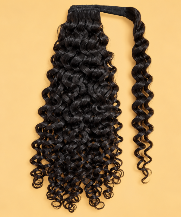 Burmese Curly Warp Around Ponytail