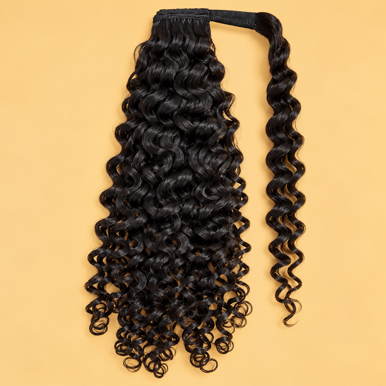 Burmese Curly Warp Around Ponytail