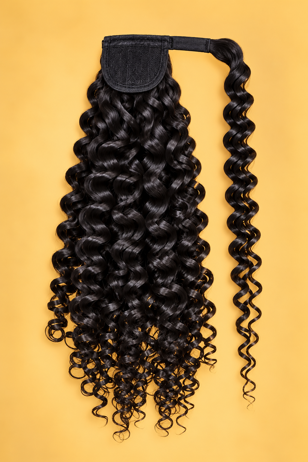 Deep Curly Warp Around Ponytail