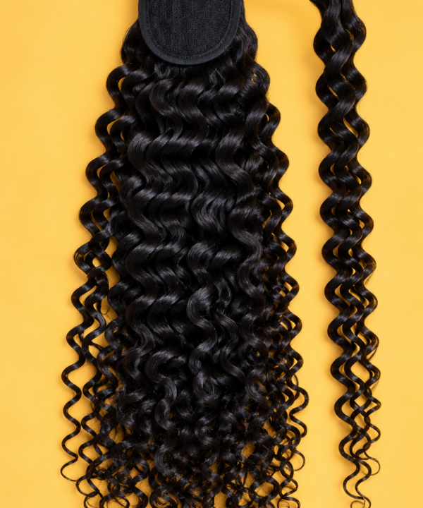 Italian Curly Warp Around Ponytail