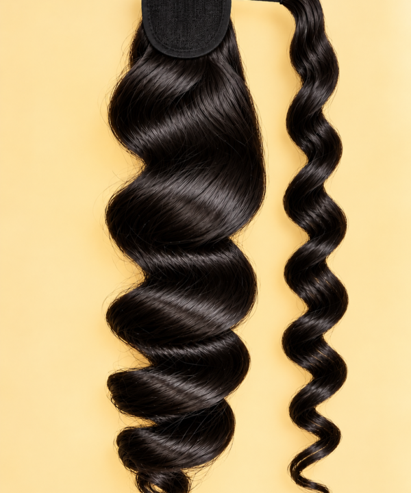Single loose Warp Around  Ponytail