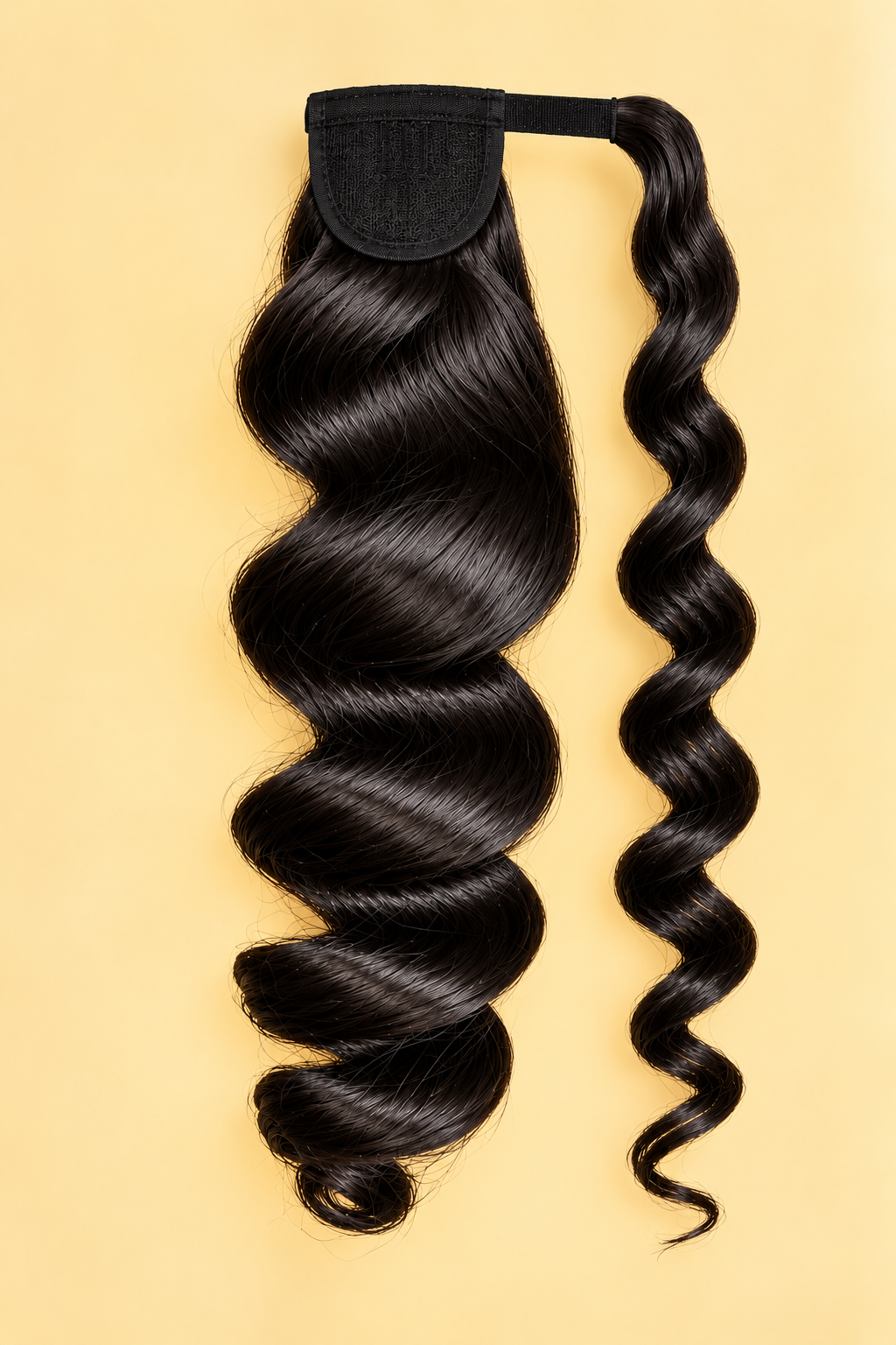 Single loose Warp Around  Ponytail
